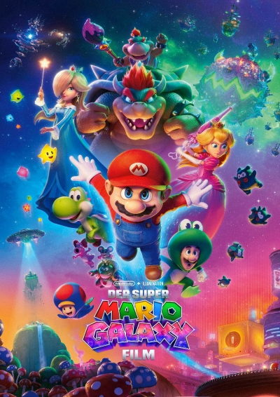 Filmplakat Der Super Mario Galaxy Film 